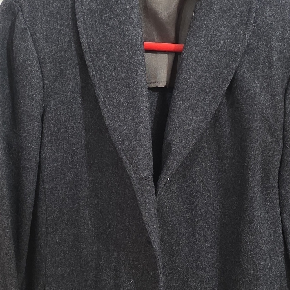 Miss Pendleton Vintage 100% Virgin Wool Made In USA Blazer Gray Black Size Med - Picture 7 of 10